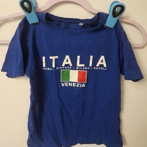 NWOT Italia Venezia Kids Blue Tee